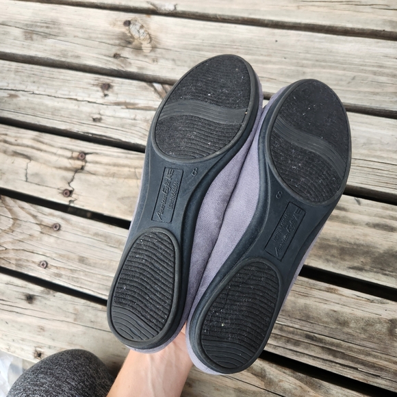 American Eagle Gray Suede Flats Slip On Professional Work Interview 8 - Picture 5 of 5